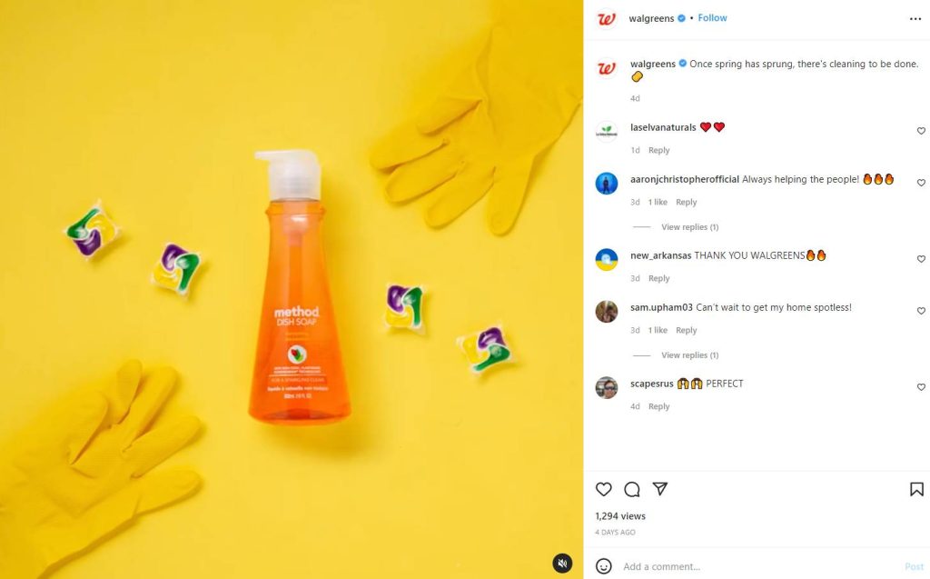 Walgreens is using videos to promote products on Instagram